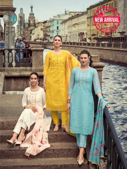 Lily & Lali Chikankari Vol 2 Wholesale Readymade Organza Salwar Suit