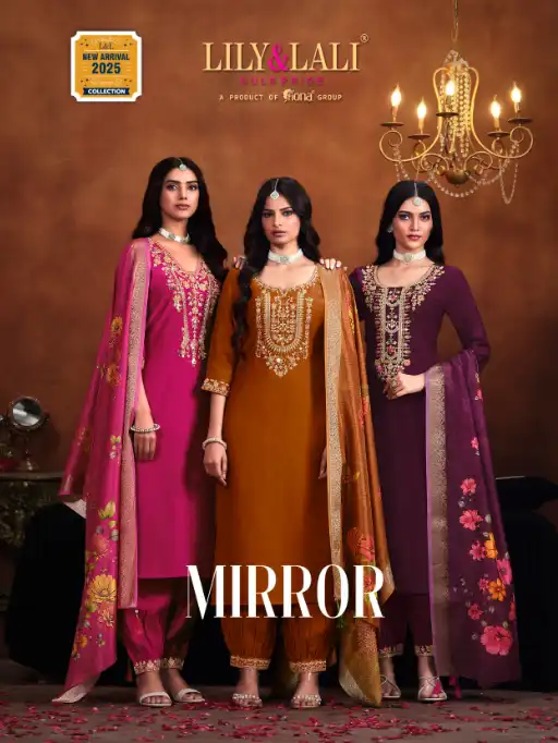 Lily & Lali Mirror Wholesale Readymade Salwar Kameez Catalog