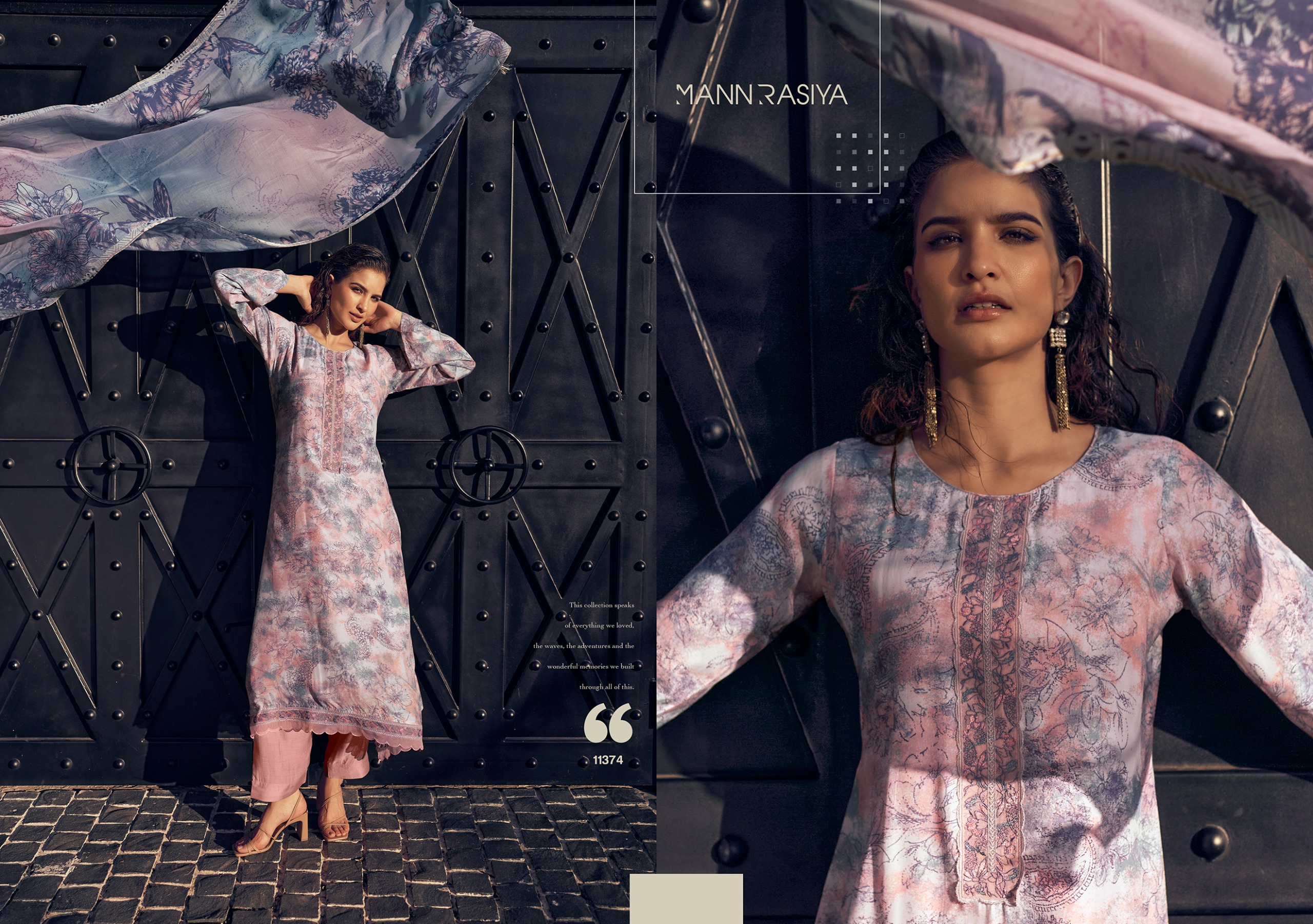 Mannrasiya Sahar Wholesale Pure Muslin Silk Salwar Kameez Collection - Image 9