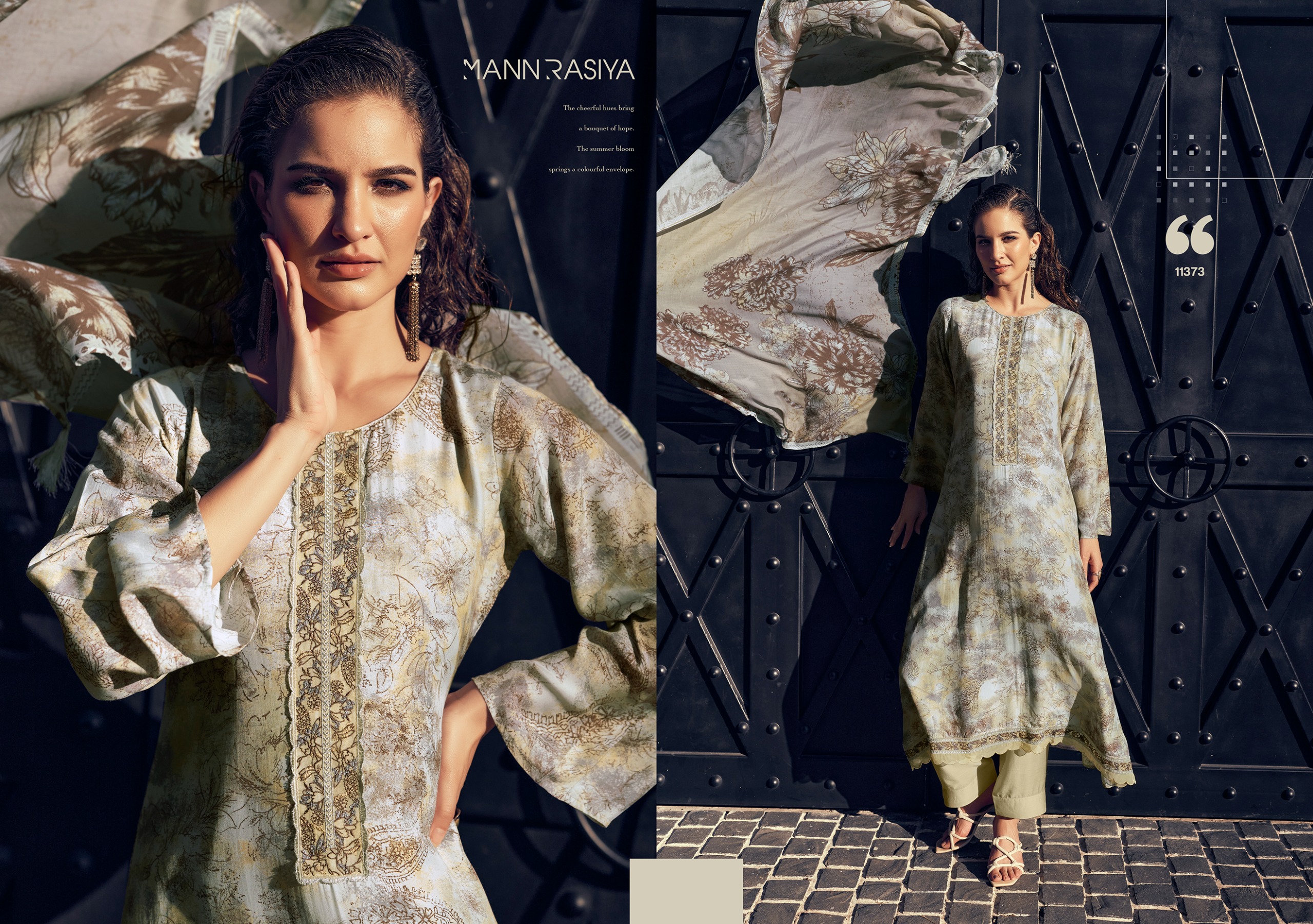 Mannrasiya Sahar Wholesale Pure Muslin Silk Salwar Kameez Collection - Image 6