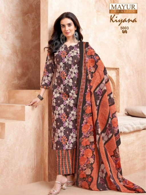 Mayur Kiyana Vol 5 Wholesale Cotton Printed Dress Material Catalog