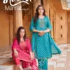 Mukesh Mannat V 2 Wholesale Embroidered Kurti With Bottom Dupatta