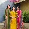 Ossm Mohey Festive Roman Silk Embroidered Readymade Suit Set