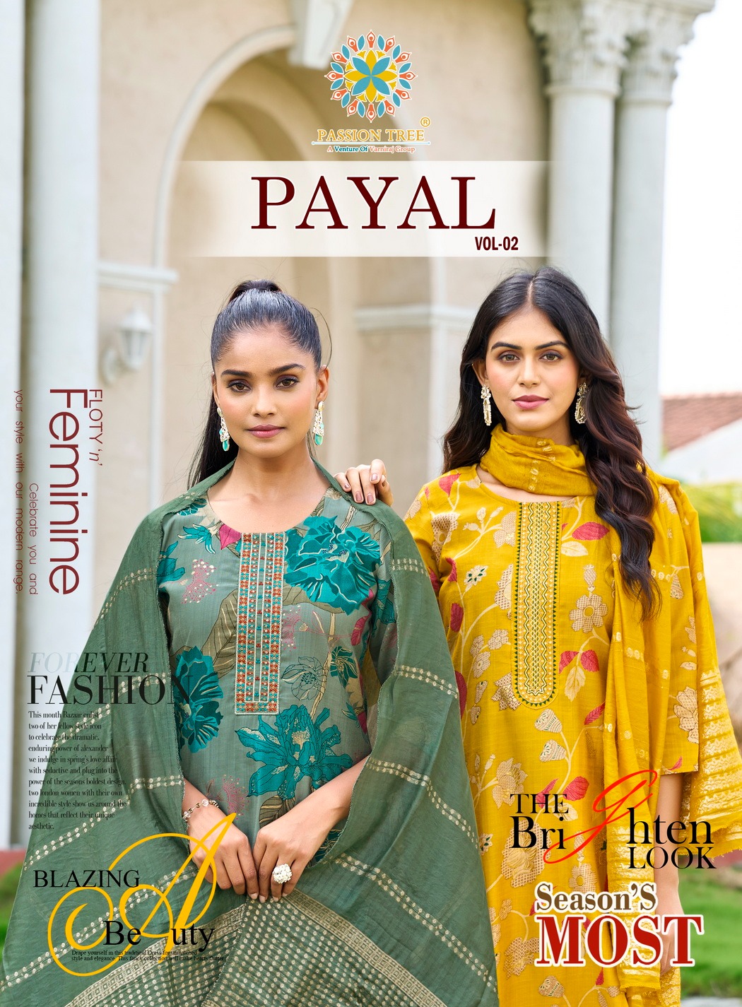 Passion Tree Payal Vol 2 Wholesale Kurti With Bottom Dupatta Catalog