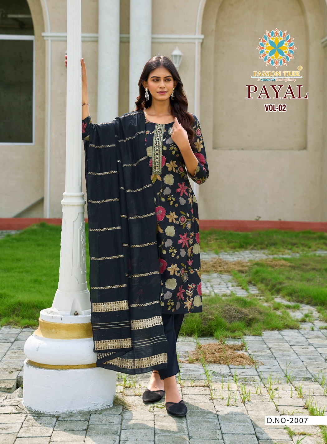 Passion Tree Payal Vol 2 Wholesale Kurti With Bottom Dupatta Catalog - Image 6