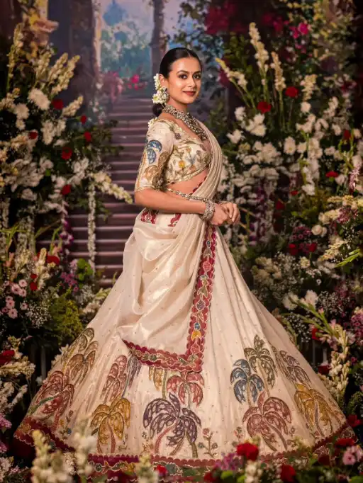 Prisha PC-518 Designer Tissue Simmer Silk Lehenga Choli Collection - Image 4