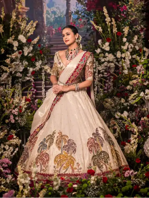 Prisha PC-518 Designer Tissue Simmer Silk Lehenga Choli Collection