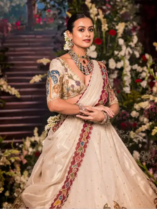 Prisha PC-518 Designer Tissue Simmer Silk Lehenga Choli Collection - Image 2