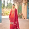 Radha Trendz Rangeen Premium Chinon Designer Sharara Suit
