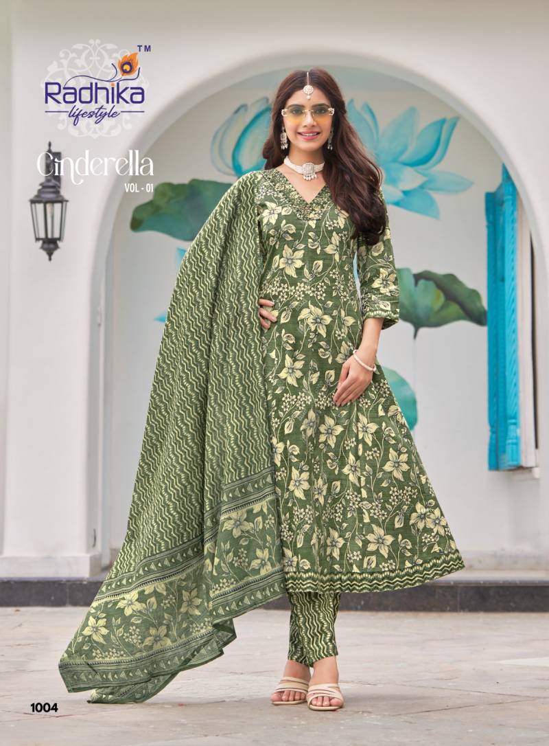 Radhika Cinderella Vol 1 Wholesale Cotton Printed Anarkali Kurti