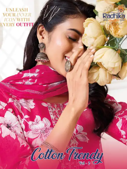 Radhika Life Style Trendy Vol 2 Wholesale Cotton Kurti Bottom Dupatta