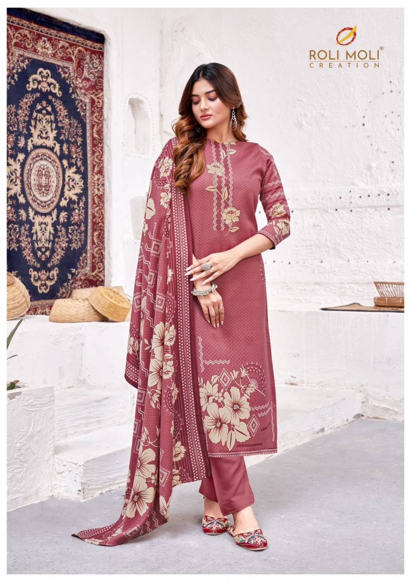 Roli Moli Izhar Pashmina Fancy Wholesale Dress Material