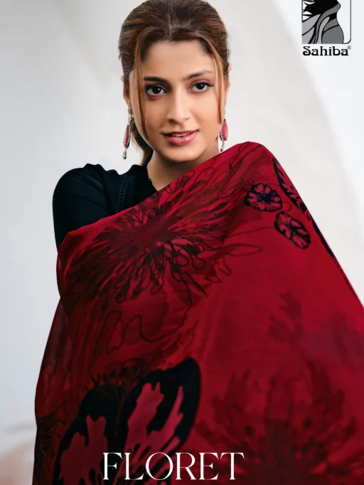 Sahiba Floret Organza Silk Embroidered Wholesale Salwar Kameez