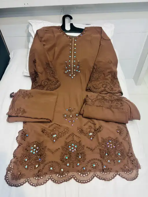 Sajida Designer ALK 110-A D Wholesale Readymade Georgette Pakistani Suit - Image 4