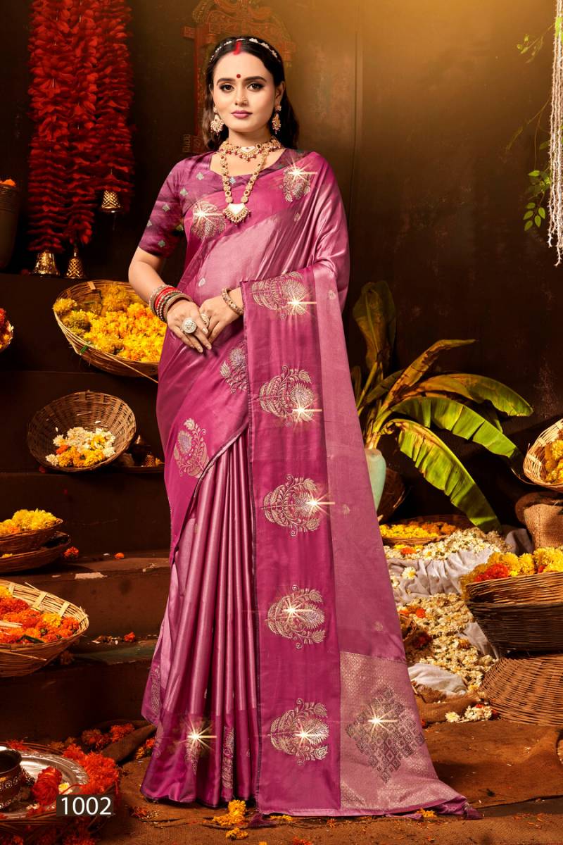 Saroj Kaanya Shree Satin Saroski Vol 2 Wholesale Premium Silk Saree