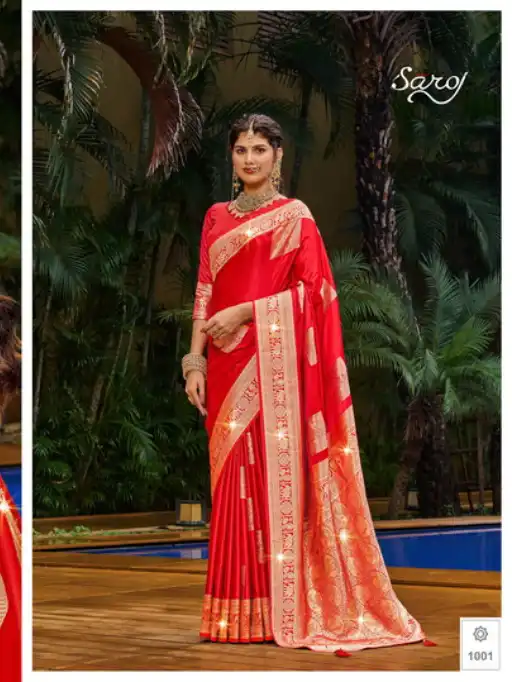 Saroj Surekha Silk Vol 1 Wholesale Satin Silk Saree Collection
