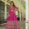 Senhora Nikhar Heavy Wholesale Indo-Western Lehenga Collection,Chinon Embroidery Lehenga Wholesale Ready-made Lehenga with Koti Indo-Western Lehenga Set XXL Size Wholesale