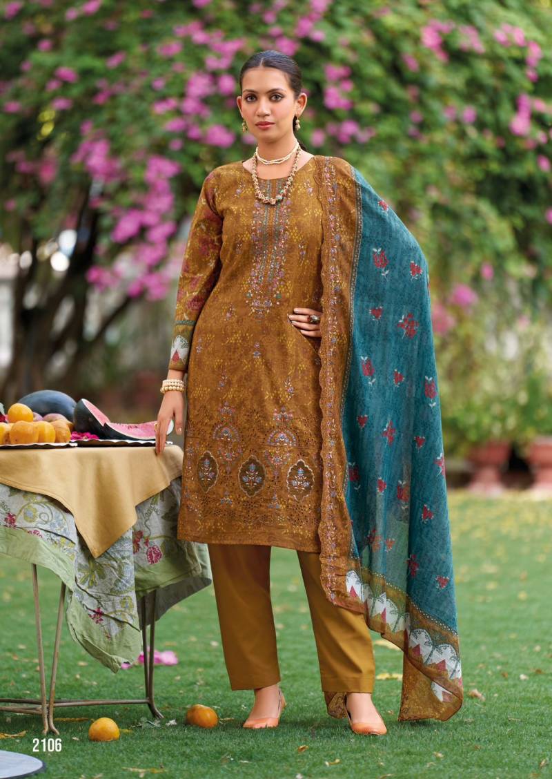 Shree Bin Saeed Lawn Collection Vol 21 Readymade Cotton Suit Set - Image 2