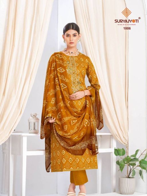 Suryajyoti Kalpana Vol 1 Wholesale Printed Jam Satin Salwar Suit