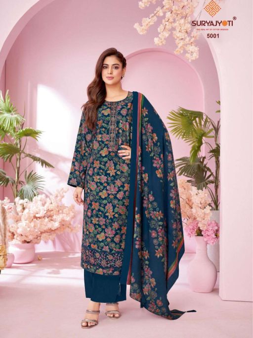 Suryajyoti Kanika Vol 5 Wholesale Pure Modal Salwar Kameez Catalog