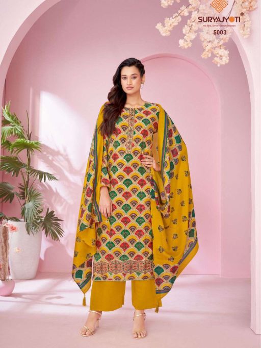 Suryajyoti Kanika Vol 5 Wholesale Pure Modal Salwar Kameez Catalog - Image 3
