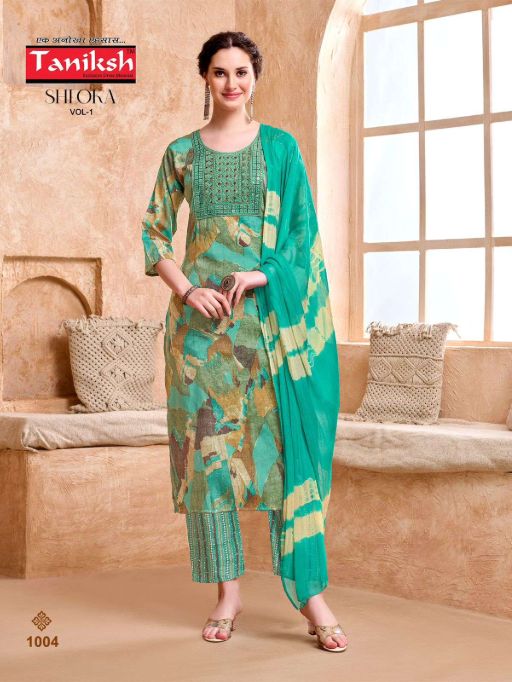 Taniksh Shloka Vol 1 Kurti With Bottom Dupatta Wholesale Catalog - Image 5