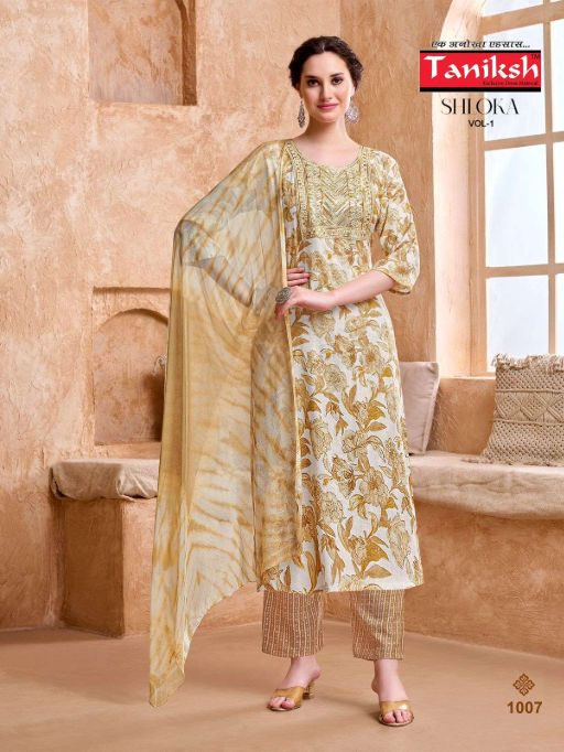 Taniksh Shloka Vol 1 Kurti With Bottom Dupatta Wholesale Catalog - Image 7