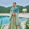 Tathastu Anaara Traditional Saga Green Designer Silk Lehenga