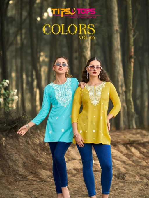 Tips & Tops Colours Vol 06 Wholesale Fancy Short Tops Collection