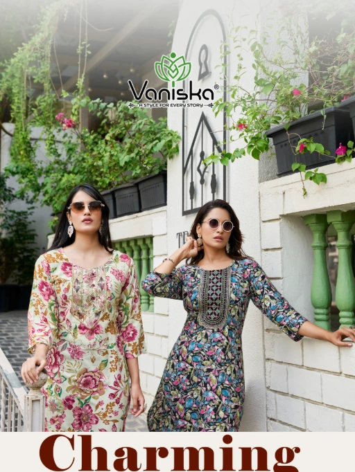 VANISKA Charming Vol 2 Wholesale Printed Rayon Kurti Collection