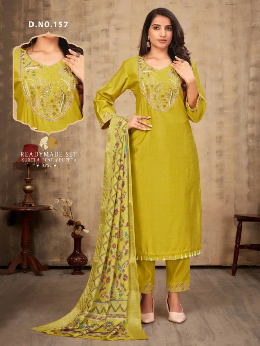 Vardan Alinee 156 to 158 Viscose Readymade Salwar Suit Collection