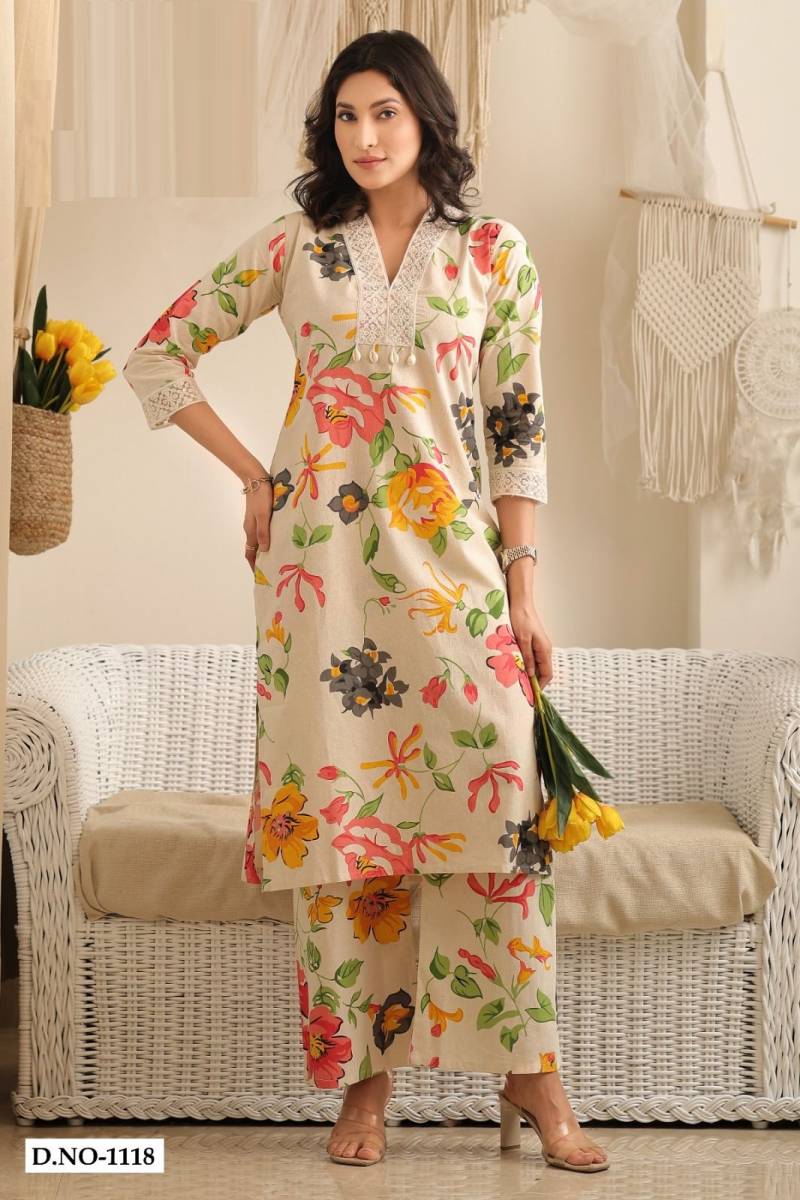 Vardan Lar 1118 To 1120 Cotton Flex Co-Ord Set Collection