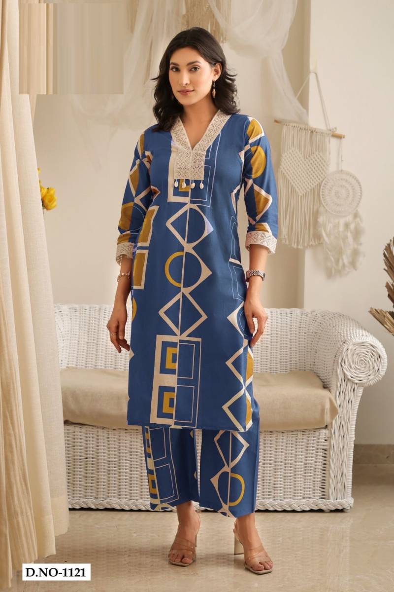 Vardan Lar 1119 To 1121 Cotton Flex Co-Ord Set Collection