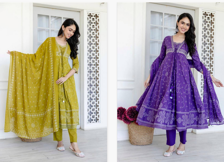 Vardan Naisha K 42 Wholesale Cotton Anarkali Kuti Collection - Image 2