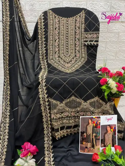 Vardan Sajida 1057 Wholesale Georgette Pakistani Salwar Kameez Catalog