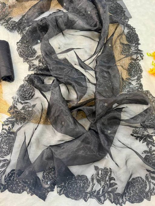 Vardan VT 6035 T Designer Fancy Organza Silk Saree Collection - Image 4