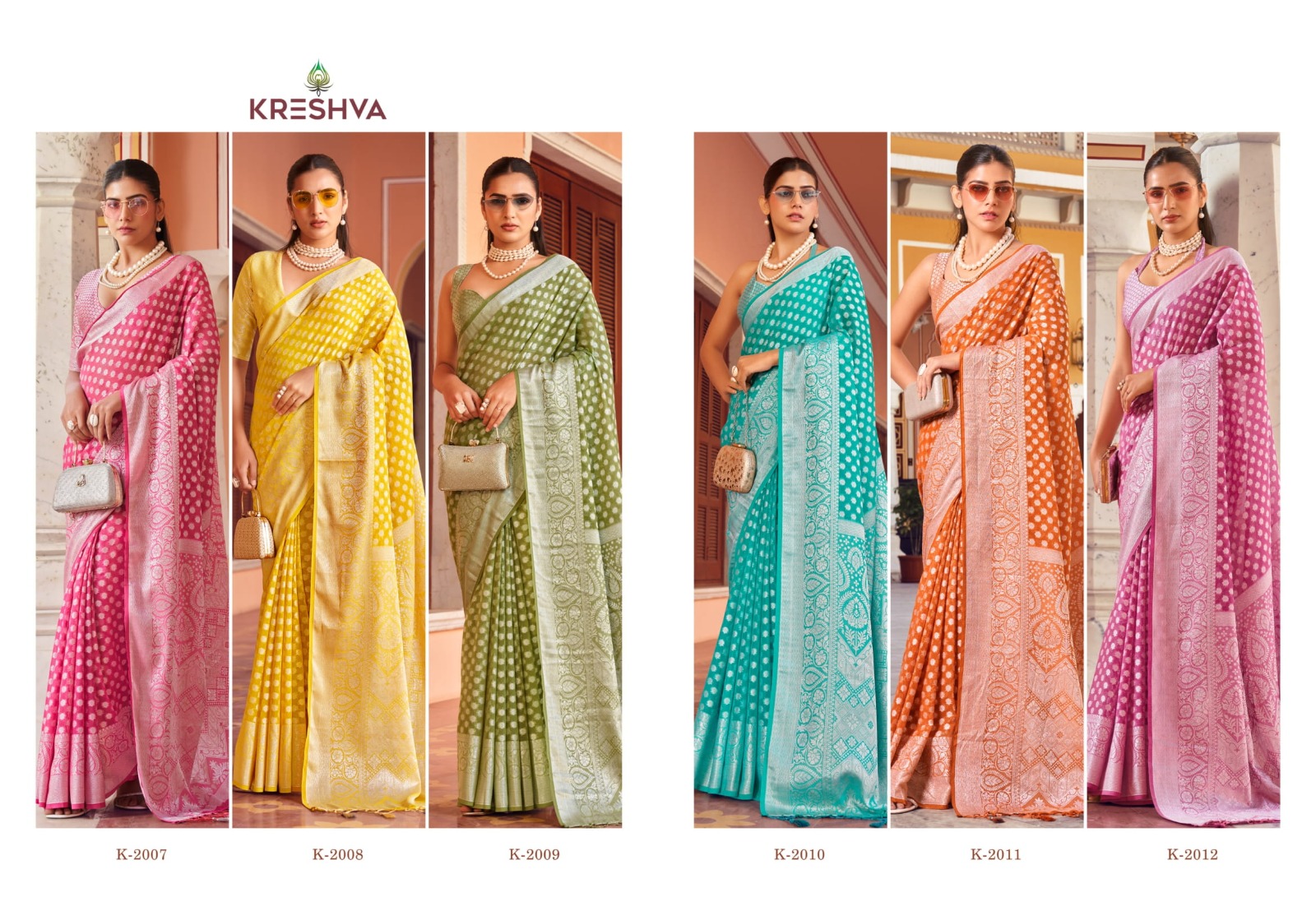 Kreshva Varima Two Georgette Wholesale Designer Saree - Image 8