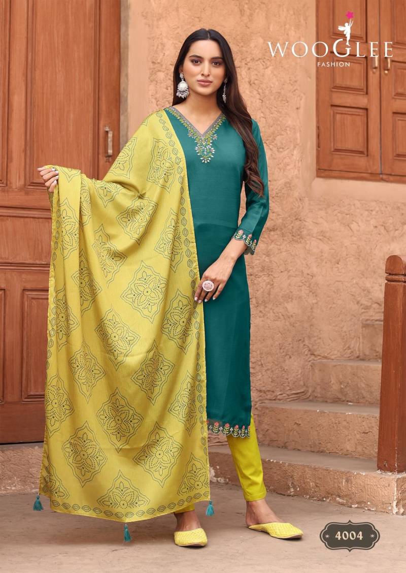 Wooglee Sagaai Vol 2 Viscose Weaving Readymade Salwar Suit