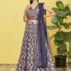 Zeel 113-Blue Heavy Premium Partywear Wedding Lehenga Choli