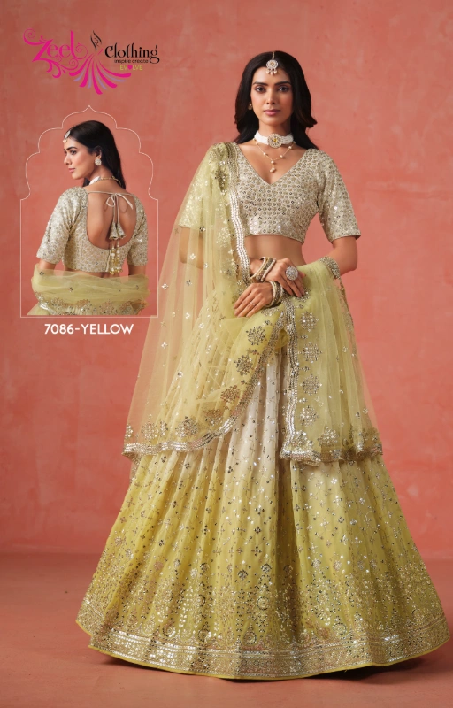 Zeel Clothing 7086 Elegance Wholesale Designer Georgette Lehenga Choli - Image 2