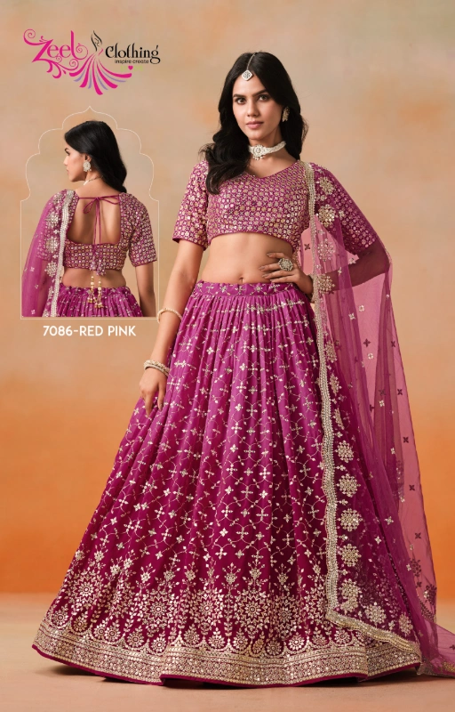 Zeel Clothing Elegance Wholesale Designer Georgette Lehenga Choli - Image 2