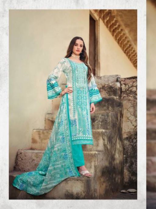 Zulfat Designer Gulnaaz Vol 5 Wholesale Cotton Salwar Kameez - Image 2
