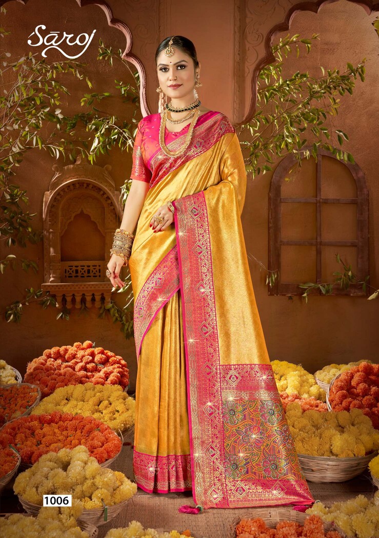 Saroj Sanskaar Silk Saroski Vol 5 Satin Silk Saree Catalog