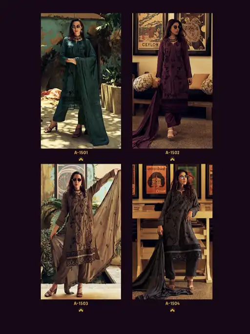 AIQA Endless Fashion Wholesale Designer Muslin Silk Salwar Suit Collection - Image 4