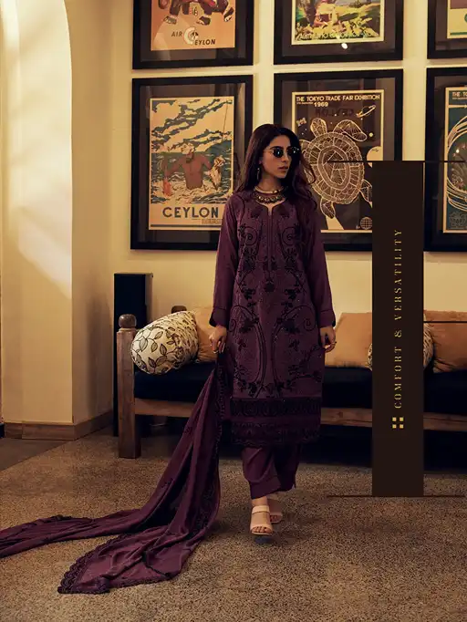 AIQA Endless Fashion Wholesale Designer Muslin Silk Salwar Suit Collection - Image 6