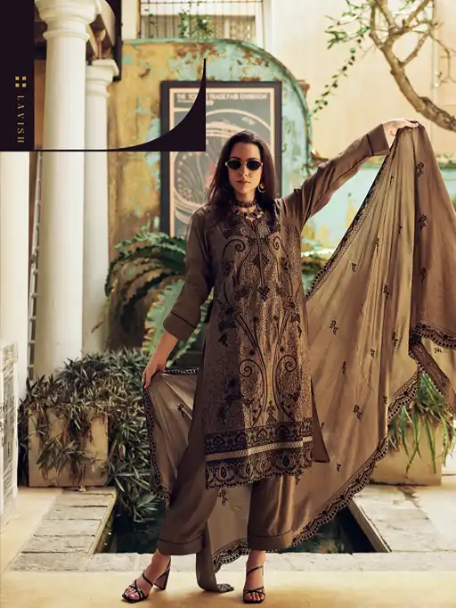 AIQA Endless Fashion Wholesale Designer Muslin Silk Salwar Suit Collection - Image 7
