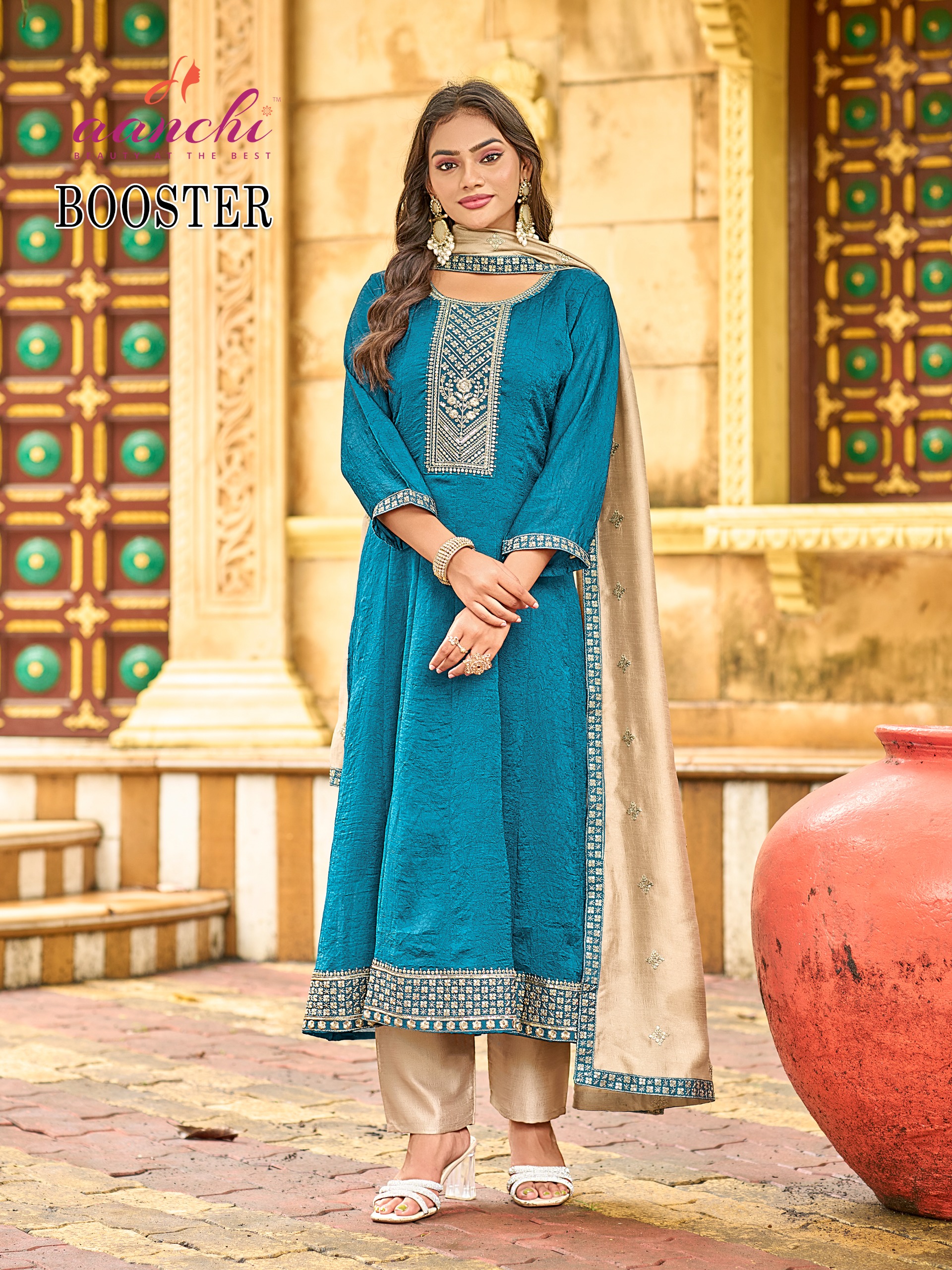 Aanchi Booster Flair Wholesale Readymade Suit Collection - Image 3