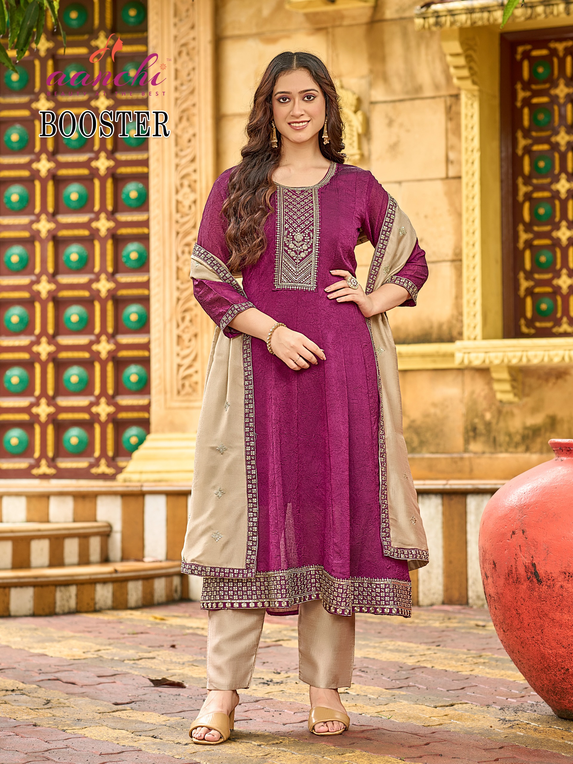 Aanchi Booster Flair Wholesale Readymade Suit Collection - Image 2