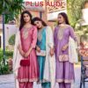 Aanchi Plus Audi Wholesale Vichitra Silk Anarkali Kurti With Bottom Dupatta