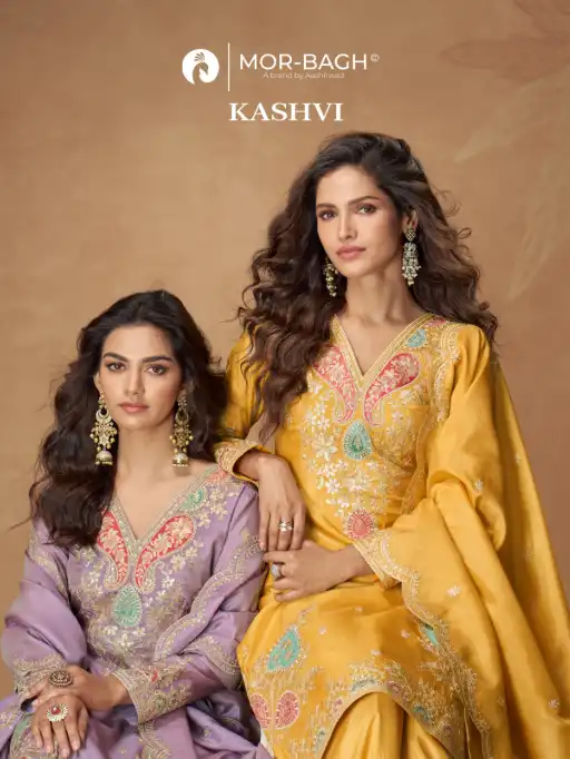 Aashirwad Creation Mor Bagh Silk Readymade Salwar Suit Wholesale Collection